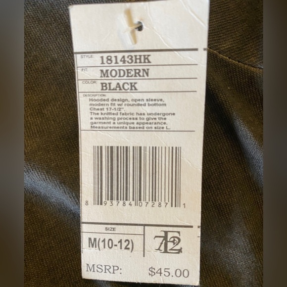 NWT Evolution Hooded T-Shirt Grey Wash Ladies Med - Picture 8 of 9